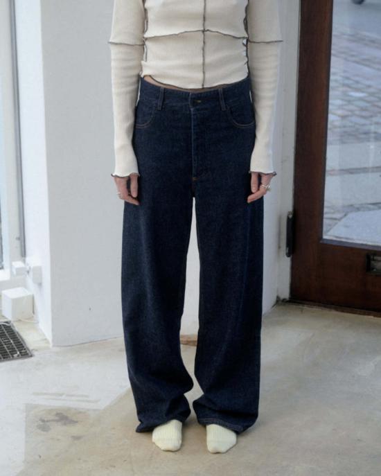  베이스레인지 데님 팬츠 나발로 팬츠