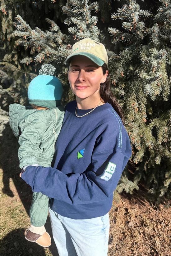  모던 소사이어티 스웨터 슬로우 리빙 스웨트셔츠 - MODERN SOCIETY