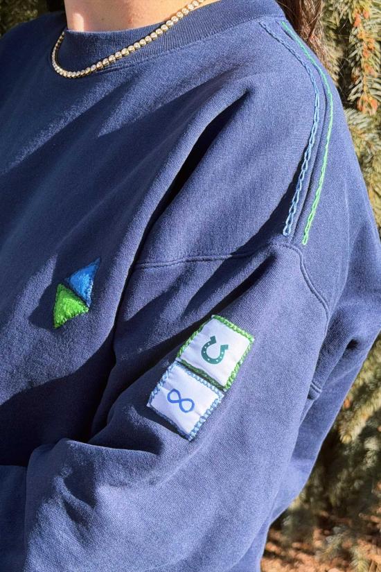  모던 소사이어티 스웨터 슬로우 리빙 스웨트셔츠 - MODERN SOCIETY