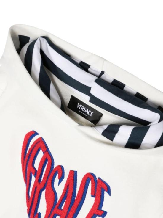  [키즈] 베르사체 풀오버 키즈 스웨트셔츠 화이트 - VERSACE