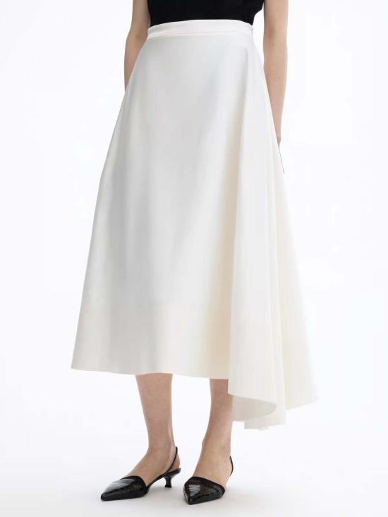  하우스 오브 다그마르 미디 스커트 하우스 오브 다그마 비대칭 스커트 아이보리 화이트