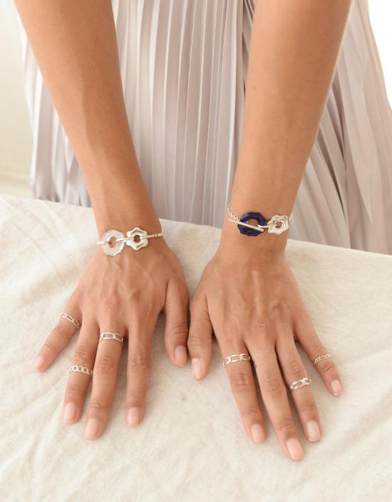  클레드 반지 접이식 체인링 A