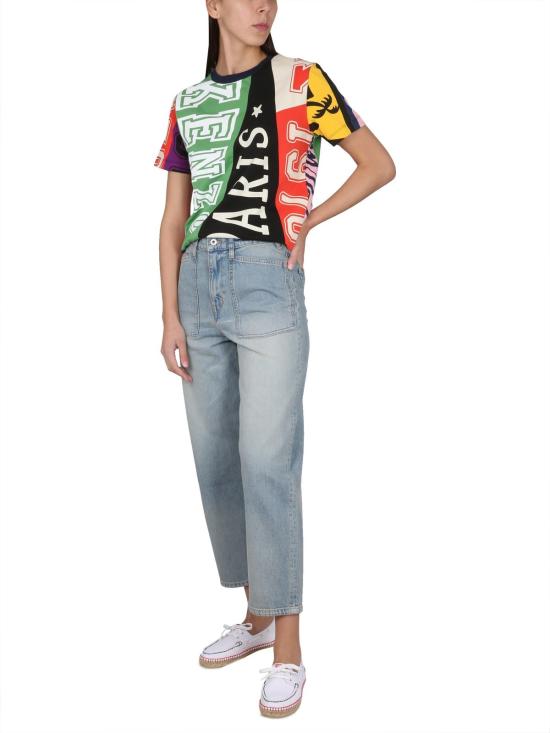  겐조 데님 팬츠 캐럿핏 진 데님 - KENZO