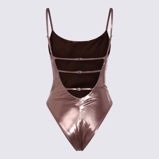  블루마린 원피스 수영복 브론즈  커버업 너츠 - BLUMARINE