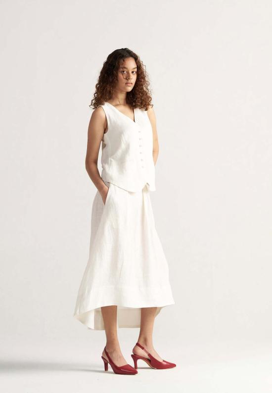  이키비 베스트 애프터눈 어페어 코디 세트 오프 화이트 - IKKIVI