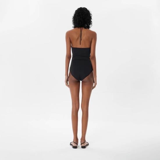  마리아 셰르 바디수트 티셔츠 알시나 니콜 보디수트 블랙 - MARIA CHER