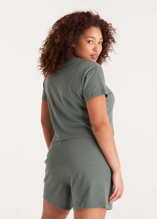  더 스탠다드 스티치 민소매 티셔츠 스탠다드 스티치 크롭탑 타임 - THE STANDARD STITCH