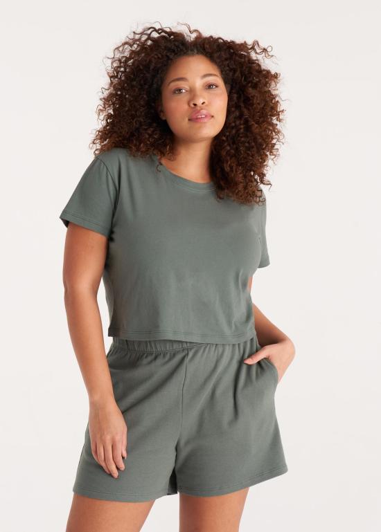  더 스탠다드 스티치 민소매 티셔츠 스탠다드 스티치 크롭탑 타임 - THE STANDARD STITCH