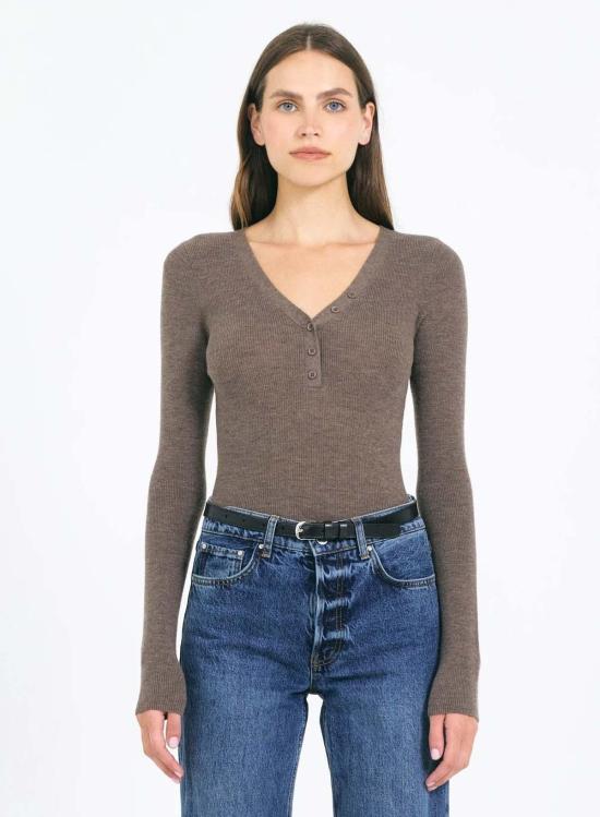  ONE GREY DAY 반팔 티셔츠 원 그레이 데이 브리스톨 메리노 헨리 허스크