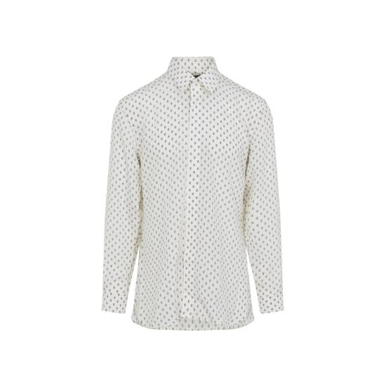  톰포드 긴팔 셔츠 톰 포드 플루이드  Wuc 화이트 블루 - TOMFORD