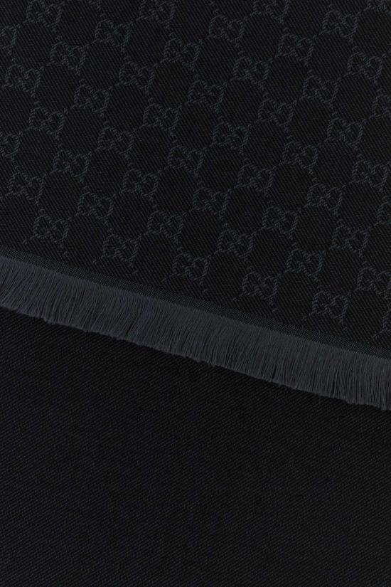  구찌 머플러/스카프 자수 울 스카프 블랙라이트그레이 - GUCCI