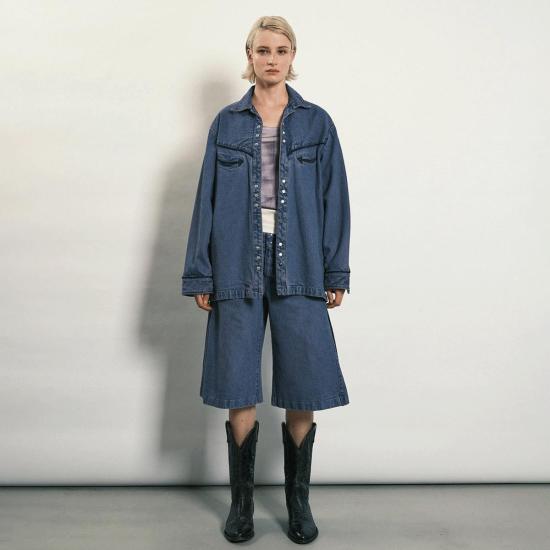  타나카 데님 숏팬츠 진 반바지 - TANAKA