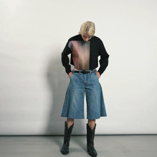  타나카 데님 숏팬츠 진 반바지 - TANAKA