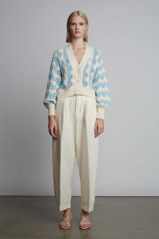  일레븐 식스 가디건 루나 카디 아이보리/로빈 에그 블루 - ELEVEN SIX