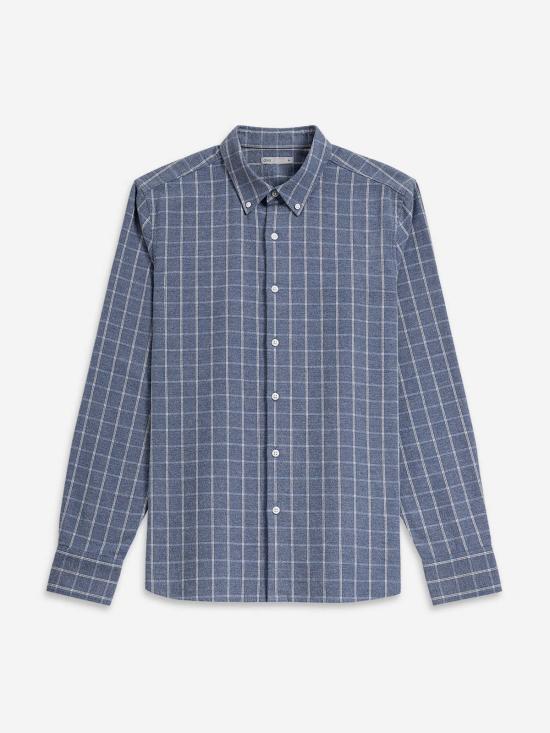  O.N.S 긴팔 셔츠 풀턴 헤더 윈도우페인  미드 블루 헤더/화이트 체크