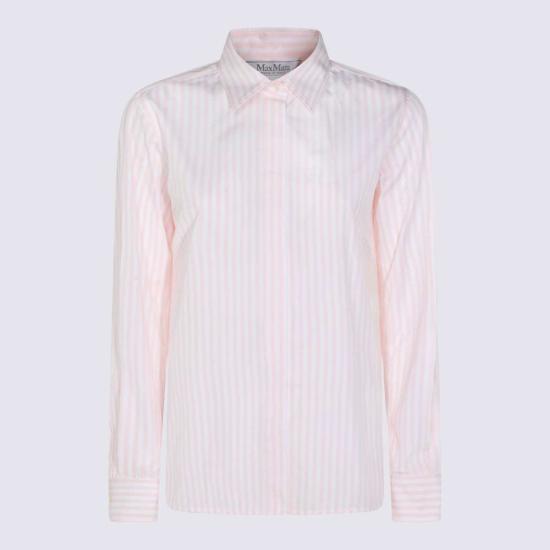  막스마라 긴팔 셔츠 막스 마라 핑크 코튼  핑크