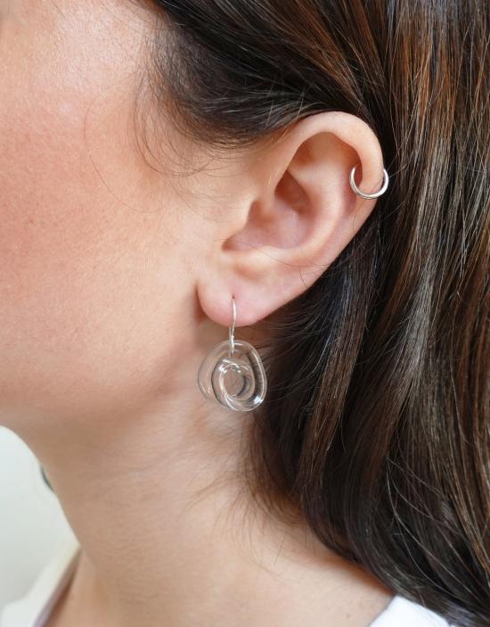  제인 다렌스부르그 이어링 제인 다렌스버그 클리어 스퀴글 실버