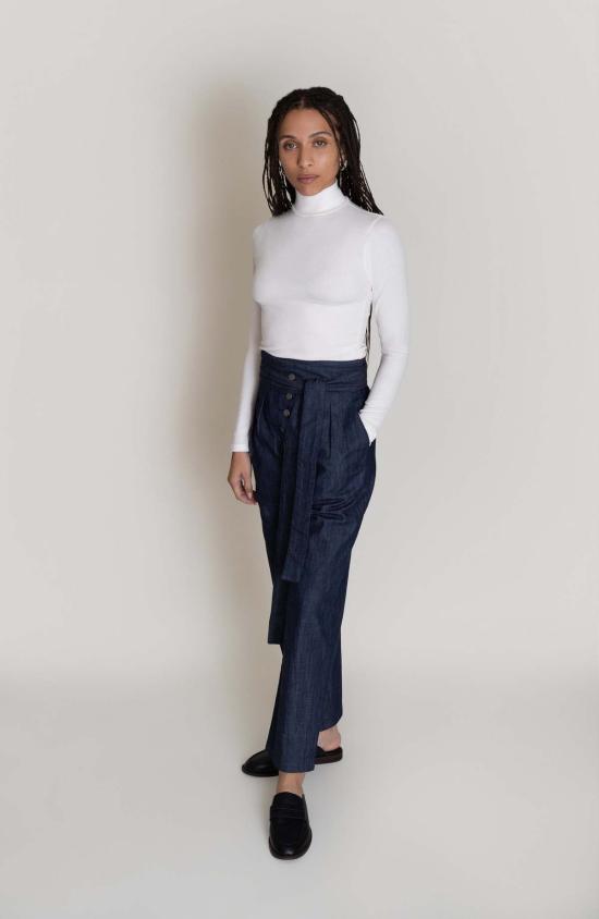  Neranese 터틀넥 네라네즈 루 베이비 립 탑 솔트