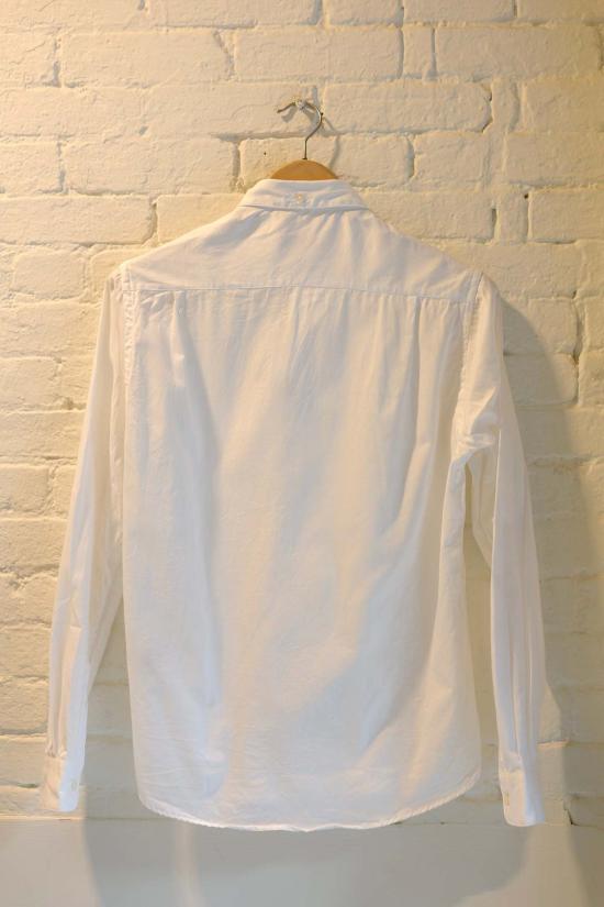  Steven Alan 긴팔 셔츠 스티븐 앨런 싱글 니들 셔츠 화이트 트윌 - STEVEN ALAN