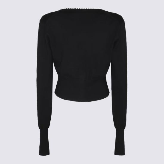  비비안웨스트우드 가디건 비비안 웨스트우드 크롭 파인 니트  블랙 - VIVIENNE WESTWOOD