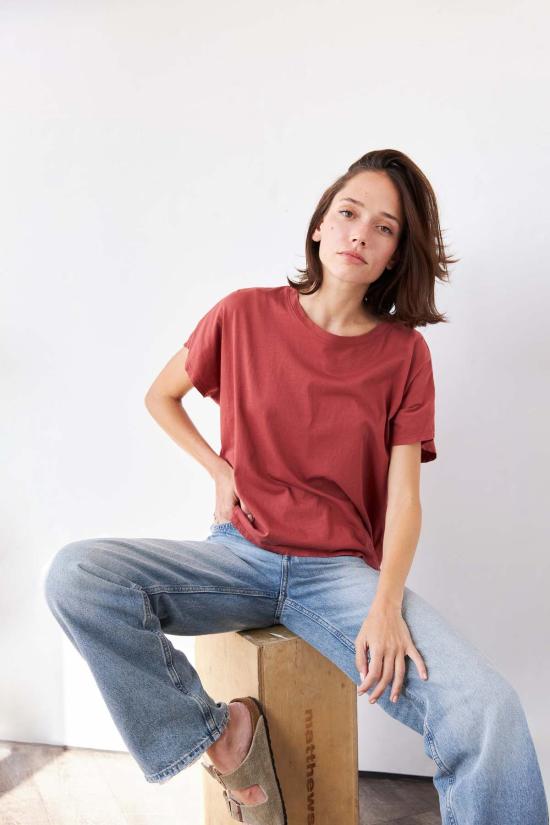  It Is Well L.A. 반팔 티셔츠 잇이즈웰 L.A. 오가닉 코튼 크루넥 박시 티셔츠 - OTHER BRANDS