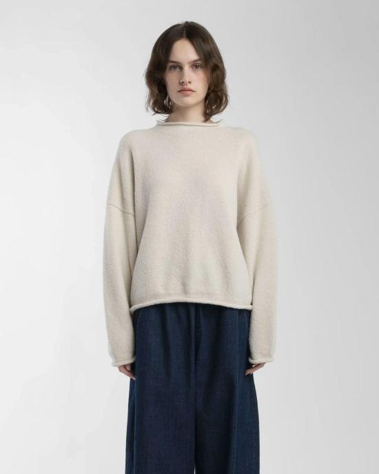  미셀라 그렉 스웨터 미카엘라 그렉 부클 롤드 - MICAELA GREG