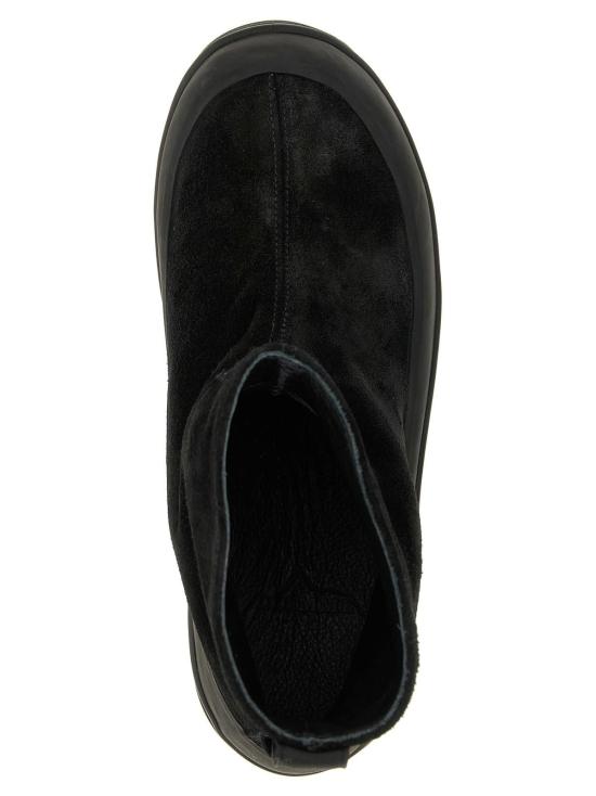  스톤 아일랜드 부츠 스웨이드 앵클  블랙 - STONE ISLAND