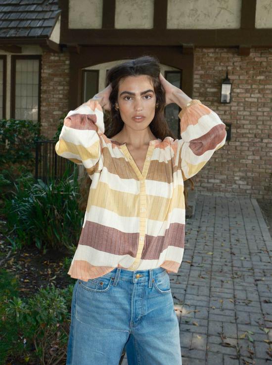  에이스 앤 지그 블라우스 에이스 & 지그 대릴 - ACE & JIG