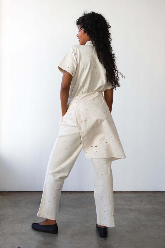  노블 점프수트 고급 작업복 스플래터 프린트 - NOBLE