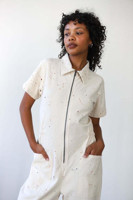  Noble 점프수트 고급 작업복 스플래터 프린트 - OTHER BRANDS