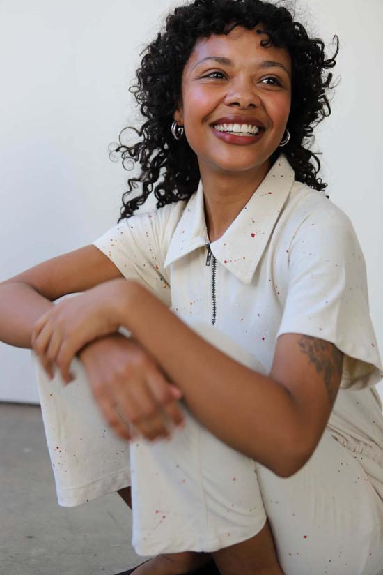  Noble 점프수트 고급 작업복 스플래터 프린트 - OTHER BRANDS