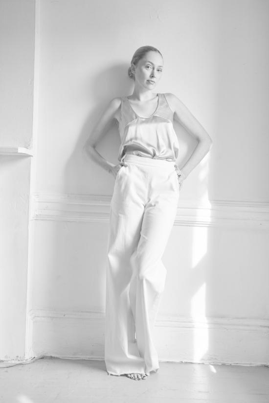  INGA-LENA 스트레이트 팬츠 잉가 레나 햄퍼스 팬츠 아이보리 - OTHER BRANDS