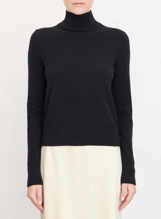  빈스 스웨터 캐시미어 터틀넥  블랙