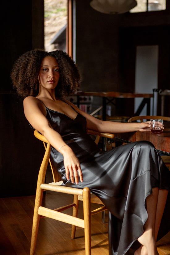  에리카 타노브 롱 원피스 에리카 타노프 탈룰라 실크 샤르뫼즈 가운 - ERICA TANOV