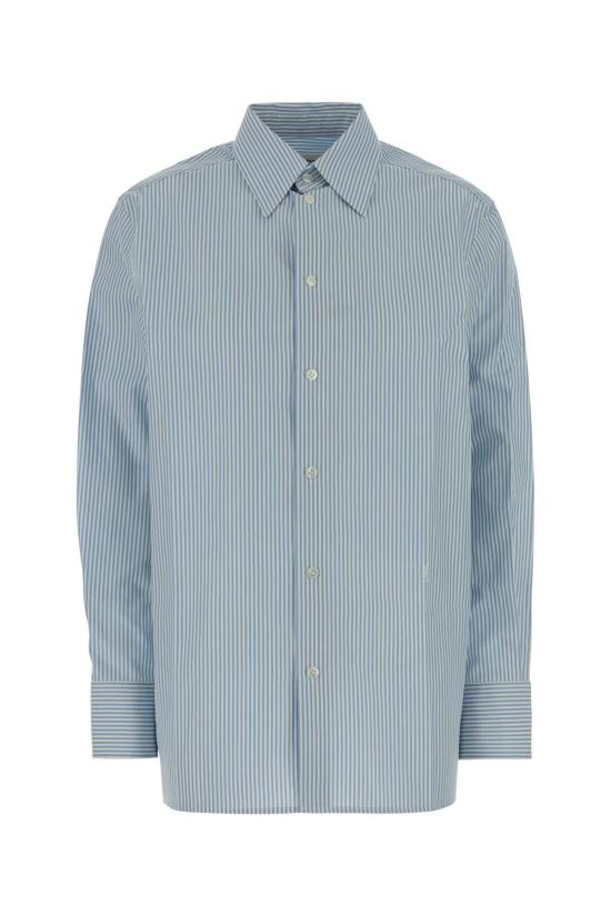  생로랑 셔츠 Saint Laurent Sr21 버전 Patte D 셔츠 블루