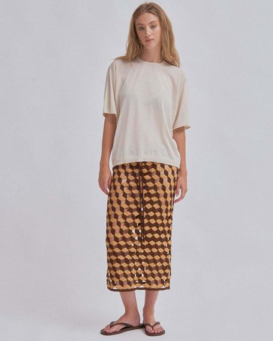  사야카 다비스 뉴욕 롱 스커트 사야카 데이비스 뉴욕 크로셰  선 X 우드 - SAYAKA DAVIS NEW YORK