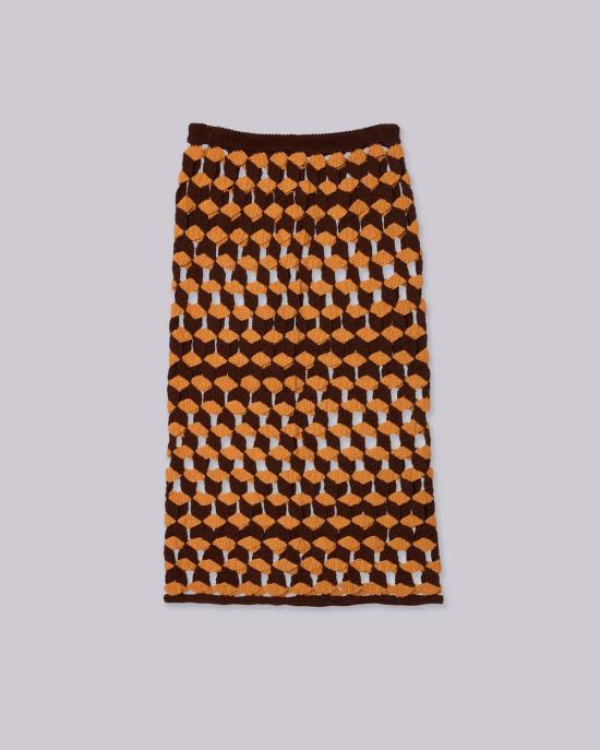  사야카 다비스 뉴욕 롱 스커트 사야카 데이비스 뉴욕 크로셰  선 X 우드 - SAYAKA DAVIS NEW YORK