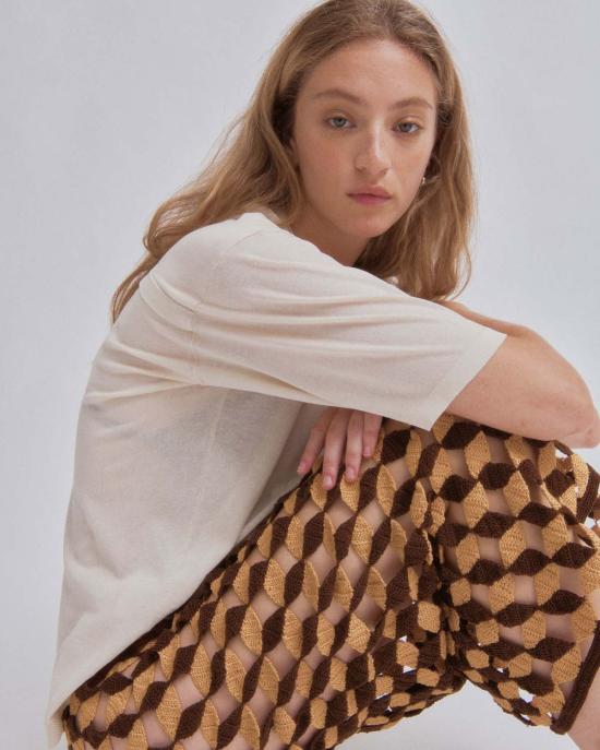  사야카 다비스 뉴욕 롱 스커트 사야카 데이비스 뉴욕 크로셰  선 X 우드 - SAYAKA DAVIS NEW YORK