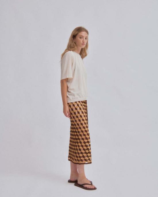  사야카 다비스 뉴욕 롱 스커트 사야카 데이비스 뉴욕 크로셰  선 X 우드 - SAYAKA DAVIS NEW YORK