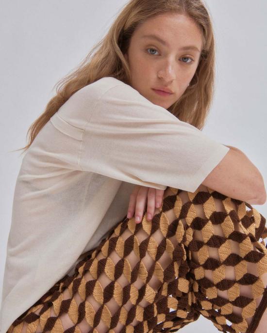  사야카 다비스 뉴욕 롱 스커트 사야카 데이비스 뉴욕 크로셰  선 X 우드 - SAYAKA DAVIS NEW YORK