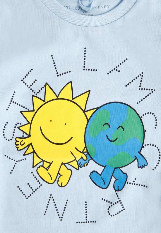  [키즈] 스텔라 맥카트니 탑 스텔라 매카트니 아동용 라이트 블루 티셔츠 (연한 파란색) - STELLA MCCARTNEY