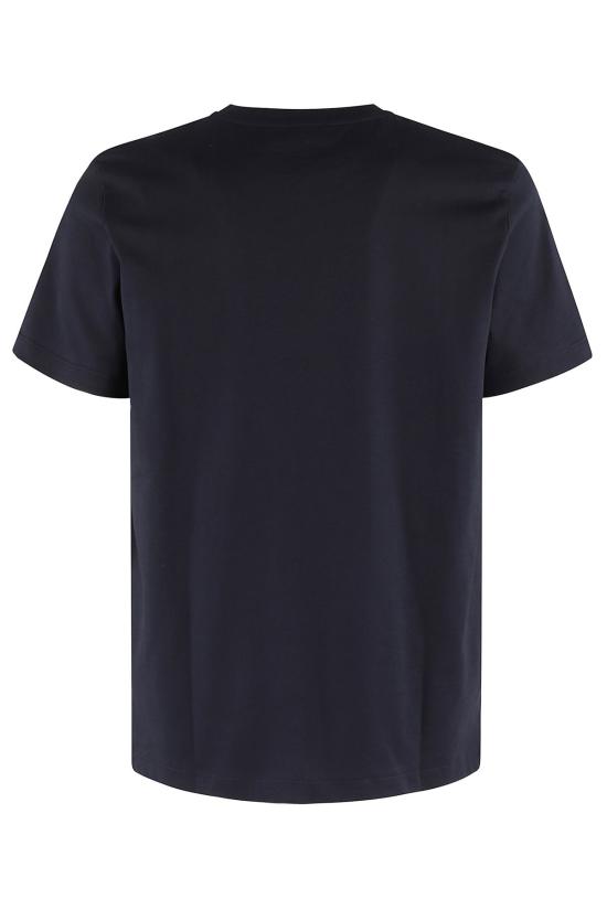  돈답 반팔 티셔츠 Dondup Logo Piccolo Su Tono Mm Jersey T Shirt Blue - DONDUP