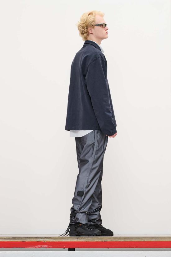  쥐알텐케이 스트레이트 팬츠 Gr10 K Wr 농촌 바지 실버 그레이 - GR10K