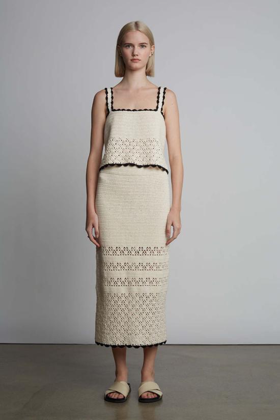  ELEVEN SIX 롱 스커트 일레븐 식스 루시아 크로셰 - ELEVEN SIX