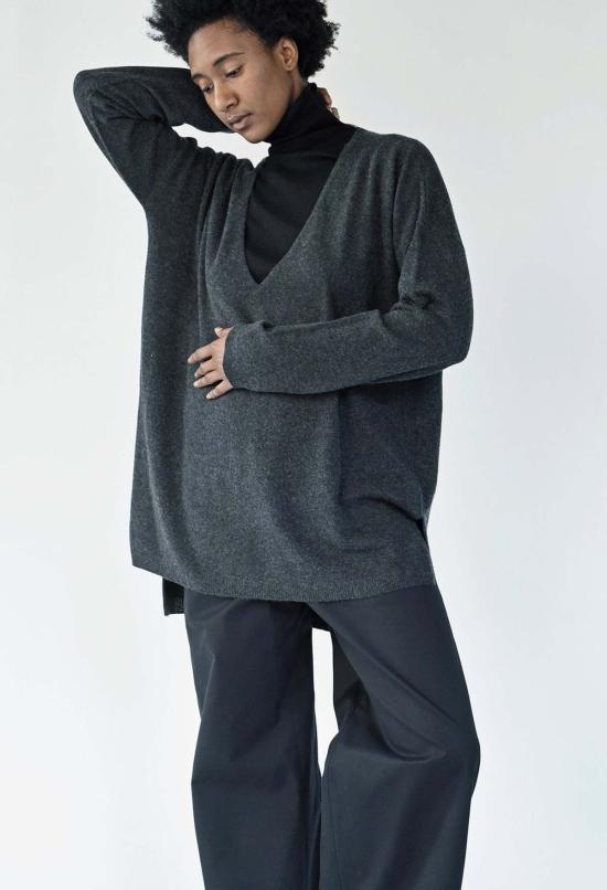  율리아 옌츠슈 스웨터 줄리아 젠츠쉬 야라 12gg 캐시미어 브이넥 - JULIA JENTZSCH