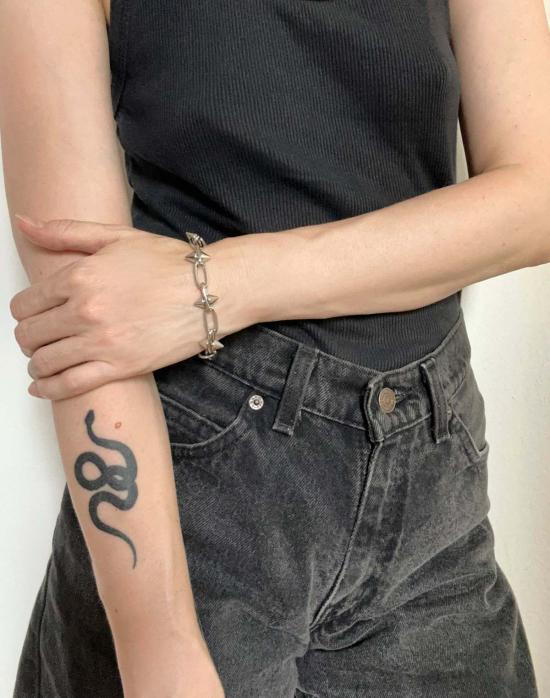  레이어스 팔찌 스파이크 브레이슬릿 실버 - LLAYERS