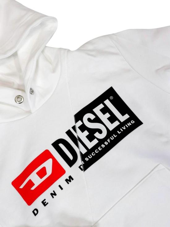 [키즈] 디젤 풀오버 큐틱스 아동용 오버 스웨트셔츠 화이트 - DIESEL
