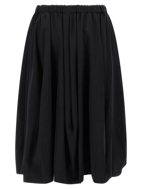  꼼데가르송 롱 스커트 Comme Des Garçons 울 스커트 블랙 - COMME DES GARCONS