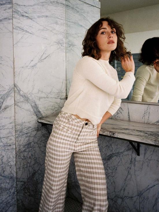  마리아 스탠리 터틀넥 알파카  스웨터 에크루 - MARIA STANLEY