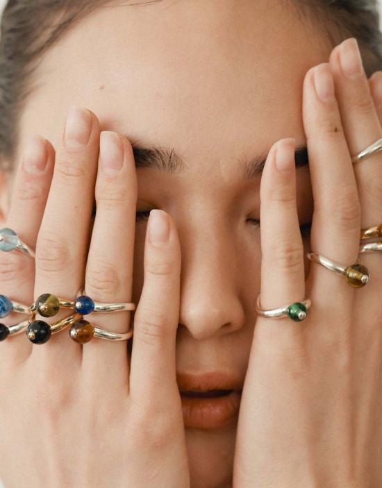  클레드 반지 스몰 피 커브 링 - CLED